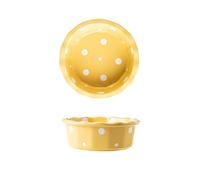 LRFVADW Bowls Creative Wave Point Bowl Household Ceramic Bakeware Salad Dessert Dinner Plates Table Decoration Kitchen Supplies Tableware(A 14x14x5cm)