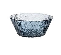 LRFVADW Bowls Transparent Salad Bowl Irregular Bevel Glass Household Single high-Value Tableware Dessert(3)
