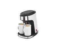 LRFVADW Coffee Machines Drip Coffee Machine Kitchen Appliances Dripping Maker Automatic Brew Tea Powder Milk Ceramic Double Cup Sonifer