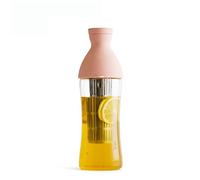 LRFVADW Coffee Pot Cold Brew Pot 750ml Filter in Coffee Bottle Glass Maker Extraction Mixing Ground with Cool Water(Pink)