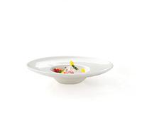 LRFVADW Dinner Plates Dessert Decoration Plate Simple Saucer Straw hat-Shaped Tableware fine high-end Restaurant Creative Dinner