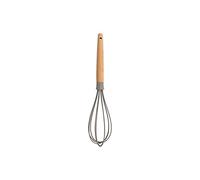 LRFVADW Egg Whisk Silicone Whisk,Wooden Handle & Non-Stick Coating, for Home,10-line Design, Evenly Beating The Eggs