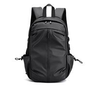 LRFVADW Gym Bag Laptop Backpack For Men USB Socket Outdoor Travel Backbag Youth School Bag Work Black(Schwarz)