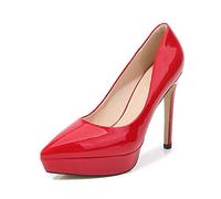 LRFVADW High Heels Super High Heel Women's Platform Shoes Unisex(Red,3.5 UK)