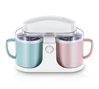 LRFVADW Ice Maker Automatic Ice Cream Maker Household Frozen Fruit Dessert Milkshake Machine Big Capacity 1L 2 Barrels