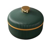 LRFVADW Ice Maker Multifunctional ice tray homemade large-capacity cube mold DIY household refrigerator box with lid(Green,Single layer)