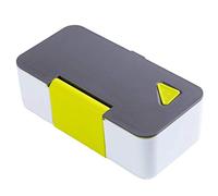 LRFVADW Lunch Box 650ML Creative Phone Stand Lunch Box Microwave Heating Portable Dinner Lunchbox for Kids Picnic Office Workers School(Yellow)