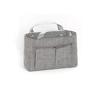 LRFVADW Makeup Bag 1 Pc Women Large Capacity Cosmetic Bag Handbag Inner Multi-Pockets Storage Makeup Organizer Luggage Bags(Gray)