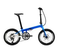 LRFVADW Mens Bikes Carbon Folding bike 20 inch Bicycle Fiber Frame Mini City Bike Light weight Foldable 9 Gears/Speeds(Blue)