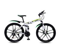 LRFVADW Mens Bikes Show details Professional configuration, one step in place Thick white material high carbon steel frame, strong shock saves physical exertion(White green,30 Speed)