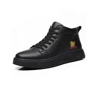 LRFVADW Mens Boots Fall Mid-cut Shoes, Men's Sneakers, Black Casual, All-match, Boots(11.5 UK)