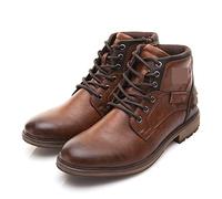 LRFVADW Mens Boots Men Boots Leather Spring Autumn Style Boot Lace Up Footwear Casual Shoes Man(11)