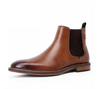 LRFVADW Mens Boots Men Boots Work Shoes Cow Leather Handmade Boot For Formal Dress(Brown,11.5)
