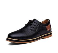 LRFVADW Mens Boots Men's leather shoes Lace up casual Luxury brand(8)