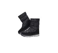 LRFVADW Mens Boots Shoes Men winter warm boots camouflage snowboot small size to big feet popular design fur insole male style(Schwarz,5.5 UK)