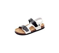 LRFVADW Mens Sandals Men's PU Leather Clogs Slippers Soft Cork Two Buckle Sandals For Men Big Size Shoes Man(Multi-colored,7.5 UK)