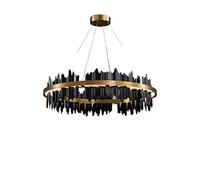 LRFVADW Pendant Light Compound Building Lamp Luxury Crystal Chandelier Simple Atmosphere Villa High-Grade Living Room Main