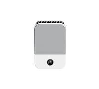 LRFVADW Portable Air Conditioner Fan Mini Portable Ventilator Hand Neck Handheld Rechargeable Folding Cooling Table Small Hanging Air Conditioner(Gray)