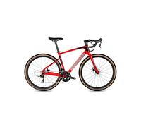 LRFVADW Road Bike Bicycle Carbon Integrated Handlebar Hidden Inner-Cable Frame GroupsetDisc Brak(Red,Small)