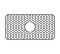 LRFVADW Sink Mat The Sink Dish Dryer De Vajilla Metal Silicone Kitchen Protector Mat Folding Heat Non Slip Surfinng Rolling Rack(Gray)