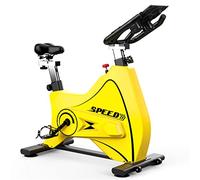 LRFVADW Spin Bike Gym Exercise Bike Type Household Silent Indoor Pedal Spin(Yellow)