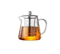 LRFVADW Tea Pot High Borosilicate Heat-Resistant Glass Teapot Transparent Kung Fu Tea Set Stainless Steel Filter Flower