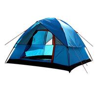 LRFVADW Tent 3-4 Person Windproof Double Layer Waterproof UV Resistant Camping Tent Outdoor Hunting Fishing Travel Picnic(Blue)