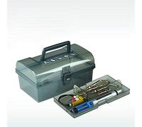 LRFVADW Tool Box Plastic Tool Box With Handle，Tray，Compartment， Storage And Organizers Toolbox 22 * 13 * 11.3cm