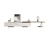 LRFVADW Tv Stand Cabinet Rectangular Rock Plate Tea Table TV Cabinet Combination Simple New Living Room Small House