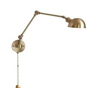 LRFVADW Wall Lights IWHD Nordic Modern Copper Wall Lamp Sconce Pull Chain Switch Home Indoor Lighting Bedroom Bathroom Mirror Stair Light Lamparas