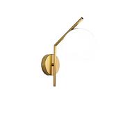 LRFVADW Wall Lights Wall lamp Small Simple Ball Light Corridor Balcony Creative Staircase Bedroom Bedside Bulb(Gold)