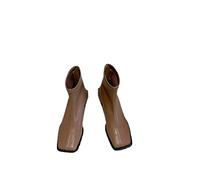 LRFVADW Womens Boots Mid Heel Women's Shoes New Year Autumn Winter Designer Comfortable Dress Snow Boots High Heels Casual Ankle(4.5 UK)