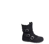 LRFVADW Womens Boots Women Warm Snow Boots Arrival Flat Plush Casual Ladies Shoes Plus Size Autumn Winter Buckle Female Mid Calf(Schwarz,5.5 UK)