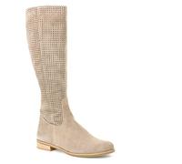 LRFVADW Womens Boots Women's Boots In Winter Designer Luxury Suede Leisure Low-heeled College Style Shoes Zipper Ladies Knee-high(4.5 UK)