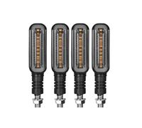 LRFZSYCH Turning Indicators 10mm Universal Left And Right Motorcycle Turn Signals Light Blinker Flowing Water Indicators Lamp Flasher Front Rear(Blue,4pcs)