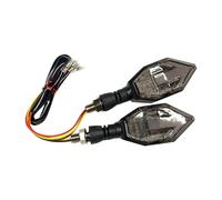 LRFZSYCH Turning Indicators 2PCS/lot Universal Motorcycle Turn Signals Light 12v Waterproof Tail Arrow Blue Yellow Rear Lights Accessories(Red)
