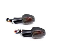 LRFZSYCH Turning Indicators For CB400SF For CB400 2004-2023 For VTR1000F For Super Hawk 1000 1997 1998 1999 2000 2001 2002 2003 2004 2005 1 Pair Turn Signal Light Amber 12V(Black)