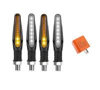 LRFZSYCH Turning Indicators For Varadero For XL1000 For Africa For Twin For CRF1000L For CB650F For CBR650F Rear Tail Left Right Turn Signal Indicator Brake Flasher Light(M)