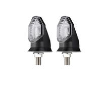 LRFZSYCH Turning Indicators For VARIO150 For RS150R For Supra GTR 150 For Winner 8mm Motorcycle Turn Signal Indicator Lights 12V Amber Arrow Flasher Blinker(C)