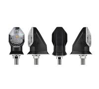 LRFZSYCH Turning Indicators For VARIO150 For RS150R For Supra GTR 150 For Winner 8mm Motorcycle Turn Signal Indicator Lights 12V Amber Arrow Flasher Blinker(D)