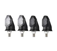 LRFZSYCH Turning Indicators For VARIO150 For RS150R For Supra GTR 150 For Winner 8mm Motorcycle Turn Signal Indicator Lights 12V Amber Arrow Flasher Blinker(E)