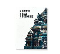 Lrg Lokta Inspiration Notebook (21x15cm) - 45 leafs - A Breath - inc bookmark