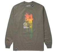 LRG Men's Made LS TEE T-Shirt, Love Charcoal, S