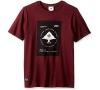 LRG Men's Research Collection Life Roots Tee, Deep Maroon, Large