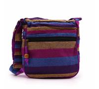 Lrg Nepal Sling Bag (Adjustable Strap) - Wild Flowers