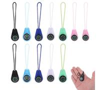 lrgnixs 12 Pack Small Compass With Paracord,Multi-Color Mini Compass for Kids,Portable Button Compasses Kit,Compasses Keychain for Hiking Outdoor Survival Camping Party