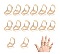 lrgnixs 14Pcs Oval Finger Splints for Arthritis,Waterproof Ring Splints for Hypermobility,Trigger Splint Splint Kit for Thumb Middle Pinky Ring Finger (Sizes 2~15)