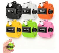 lrgnixs 6Pcs Handheld Tally Counter,4-Dight Number Clicker Counter,Hand Click Counter Mechanical counters for Coaching Knitting People Lap Fishing Golf Toddler & Fidget