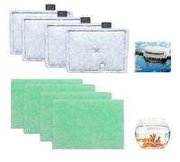 lrgnixs 8PCS CF1 Fish Tank Filter Cartridges, Aquarium Water Filter Cartridges Replacement for Interpet 4 Month Service Pack (4 Filter Cartridge & 4 Algaway Pad)