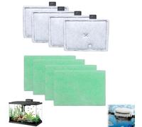 lrgnixs CF1 Filter Service Pack 4 Month, Compatible with Interpet Internal Aquarium Filters, Fish Tank Filter Cartridges with 4 Cartridges and 4 Algaway Pads for Clear Water and Easy Tank Maintenance